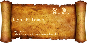 Ugor Milemon névjegykártya